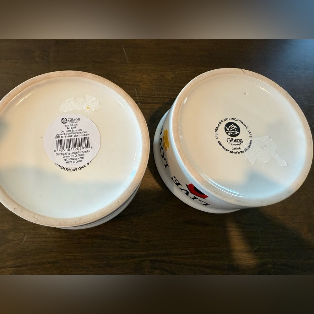 GIBSON-Set of 2 ceramic dog bowls - Picture 8 of 8